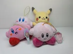 星のカービィ3点＆もこもこピカチュウ１点の計4点セット