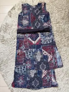 KBF ノースリーブワンピース(ブルー)