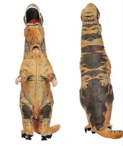 【美品】ハロウィン 着ぐるみ 恐竜 子供用 ティラノサウルス子供