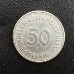 ドイツ　50ペニヒ　マルク　まとめ売り ドイツ】1950年アンティークドイツ旧通貨 マルク旧硬貨 50ペニヒ