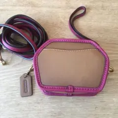 【新品】コーチ2wayショルダーストラップ付コインケース