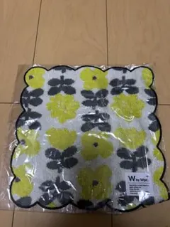 Wpc. Patternsタオルハンカチ 花柄 刺繍 黄色 イエローのサムネイル