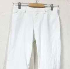 UNIQLOユニクロ【58】パンツ ホワイト デニム ジーンズ Gパン キレイめ