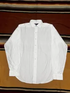 90s Ralph Lauren ドレスシャツ "ポニー無し" 無地 ホワイトのサムネイル