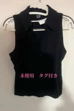 新品未使用　GAP ブラック ノースリーブシャツ Mサイズ タグ付き