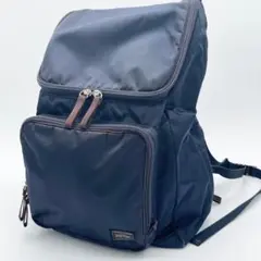 【大容量】PORTER リュック　バックパック　A4可　ナイロン　ネイビー系のサムネイル