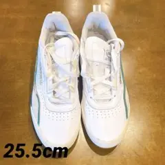 adidas アディダスホワイトグリーン スニーカーメンズ25.5cm