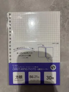 LIHIT LAB. ツイストノート用リーフ B6 21穴 方眼 30枚のサムネイル