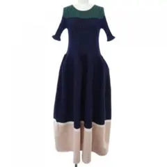 CFCL POTTERY SHORT SLEEVE DRESS