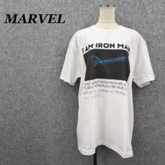 新品 MARVEL アベンジャーズ アイアンマン Tシャツ L 白 訳ありのサムネイル