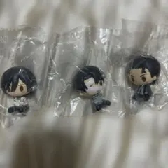 進撃の巨人 一番くじ H賞 ちょこのっこ3点セット　エレン　ミカサ　リヴァイ