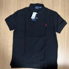 新品】POLOポロラルフローレンハイゲージニットコットンセータ半袖黒US