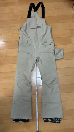 BURTON ビブパンツ Sサイズ　レディース　バートン　ベージュ
