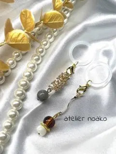 ハンドメイド目印チャーム　アンブレラマーカー2点セット