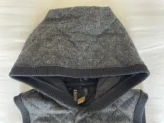 ラベンハム　グレー フード付き キルティングベスト