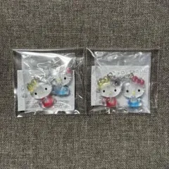 【2個セット】サンリオ なかよしドロップチャーム ハローキティ＆ハローミミィ
