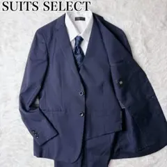 SUIT SELECT 3ピース スーツ A4 ネイビー ANGELICO