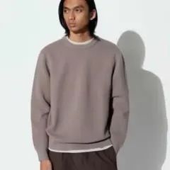 UNIQLO　ユニクロ　ウォッシャブルミラノリブクルーネックセーター