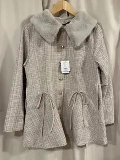 ナイスクラップ♡ ファーティペットリボンワンピースコート