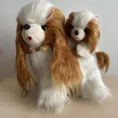 犬のぬいぐるみ 黄色 白 BIG 昭和レトロ - メルカリ
