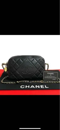 美品 19番台 CHANEL シャネル マトラッセ チェーン ブラックのサムネイル
