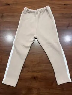 【美品】chil2 裏起毛サイドラインパンツ 100cm ベージュ｜数回着用