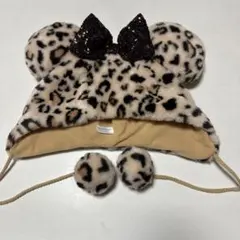 美品⭐︎即発送　ディズニーミニーヒョウ柄ファンキャップ