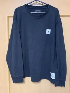 KANGOL SPORT ロンT バックプリント 黒