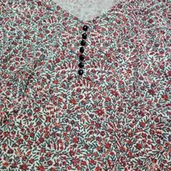 LAURA ASHLEY 花柄 長袖 ブラウス M