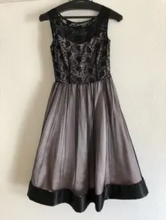 パーティードレス 結婚式 ワンピース フォーマルAライン　パニエ、ボレロ付き