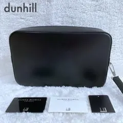 ほぼ未使用品 dunhill ダンヒル カーフレザークラッチバッグ ブラック