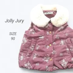 a3118▶ジョリージュリー　Jolly Jury　アウター　ベスト【90】花柄