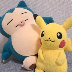カビゴン ピカチュウ ポケモン ぬいぐるみ p2点セットpokemon