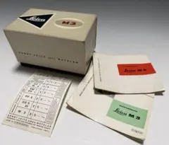 【希少】ライカ M3 元箱（台座付き）1964年 製当時物説明書・フラッシュ表のサムネイル