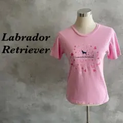 ラブラドールレトリーバー Tシャツ 犬 ワンポイント刺繍 ピンク L 336のサムネイル