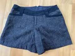 コムサモデルズ　Sサイズ ブラック　ツイード　ショートパンツ