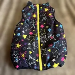 BABYDOLL 星柄 リバーシブル ダウンベスト