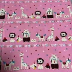 KOKKA Trefle 動物キャラクター 綿生地