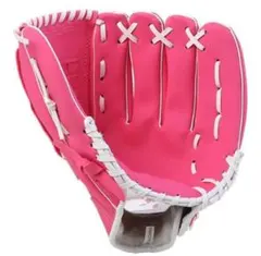 ピンク 合成皮革 硬式野球グローブ