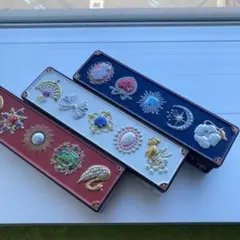 お菓子のミカタ　ビジュー缶 3色セットの空缶です。