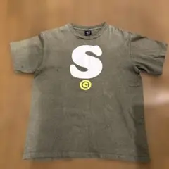 90’ old Stussy オリーブグリーン Tシャツ Mサイズ 古着