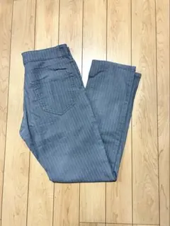 Navy ストライプ柄 メンズ パンツ