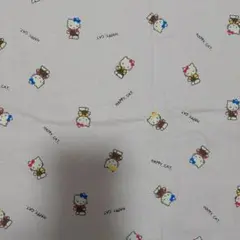 レトロ　ハッピーキャット　生地