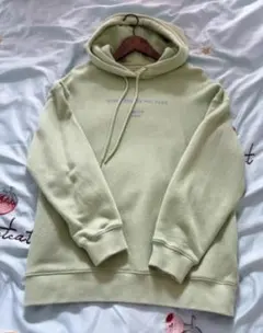 ライトグリーン フード付きスウェット