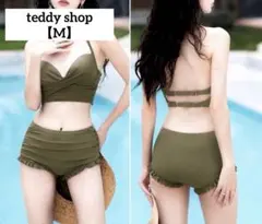 teddy shop【M】フリルビキニ カーキのサムネイル