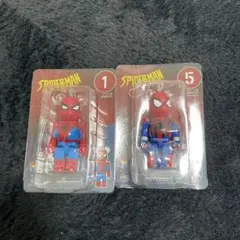 スパイダーマン キューブリック フィギュア 2体セット　ベアブリック