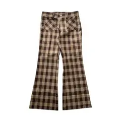 70’s〜 WHITMAN ホイットマン ベルボトム スラックス チェック 32