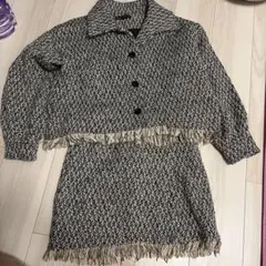 ツイードジャケット＆スカートセットアップのサムネイル