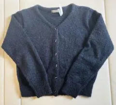 【クリーニング済】ユナイテッドアローズ カーディガン　ラメ　ネイビー