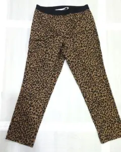 スピック＆スパン レオパードパンツ クロップドパンツ ヒョウ柄パンツ